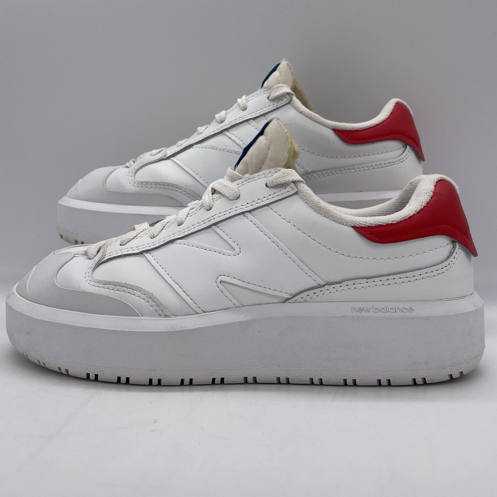 New Balance Mens 7 Shoes CT302 White True Red CT302LH Athletic Sneakers Platform